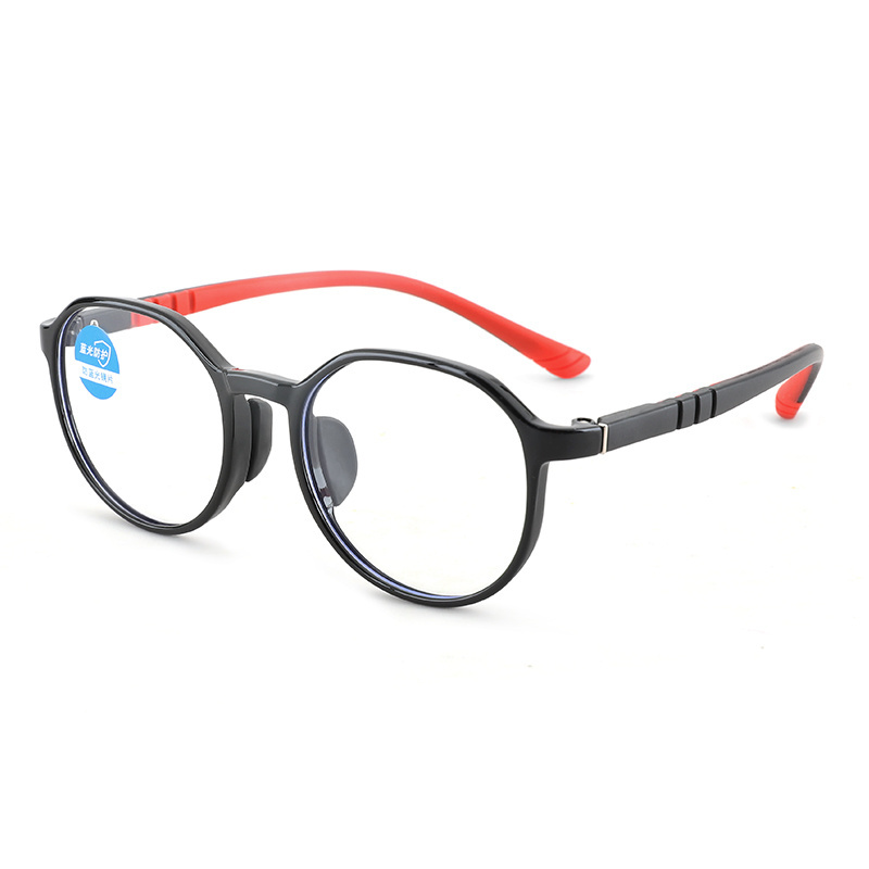 Support Customized Services Silicone Material Adjustable Temple Tips Anti Blue Light Vogue Safety Kids Frames Glasses