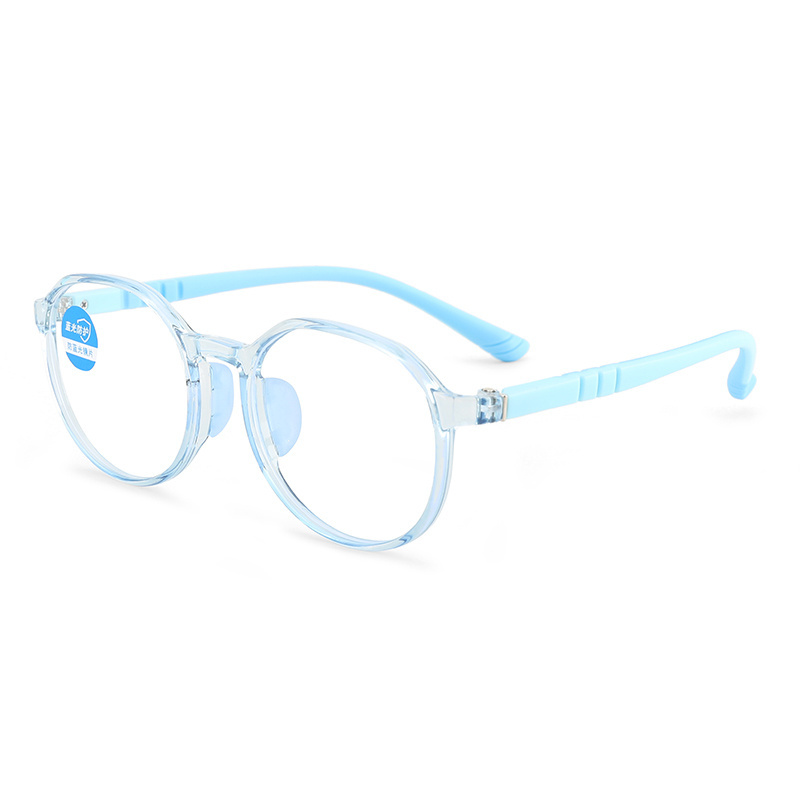 Support Customized Services Silicone Material Adjustable Temple Tips Anti Blue Light Vogue Safety Kids Frames Glasses