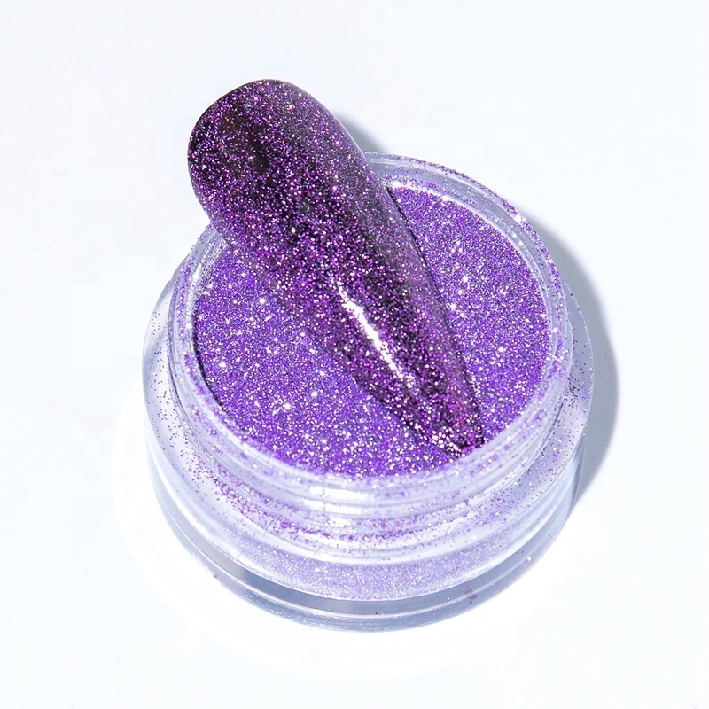 Popular Diamond Reflective Solvent Resistant Glitter Powder Acrylic Nail Polish Powder