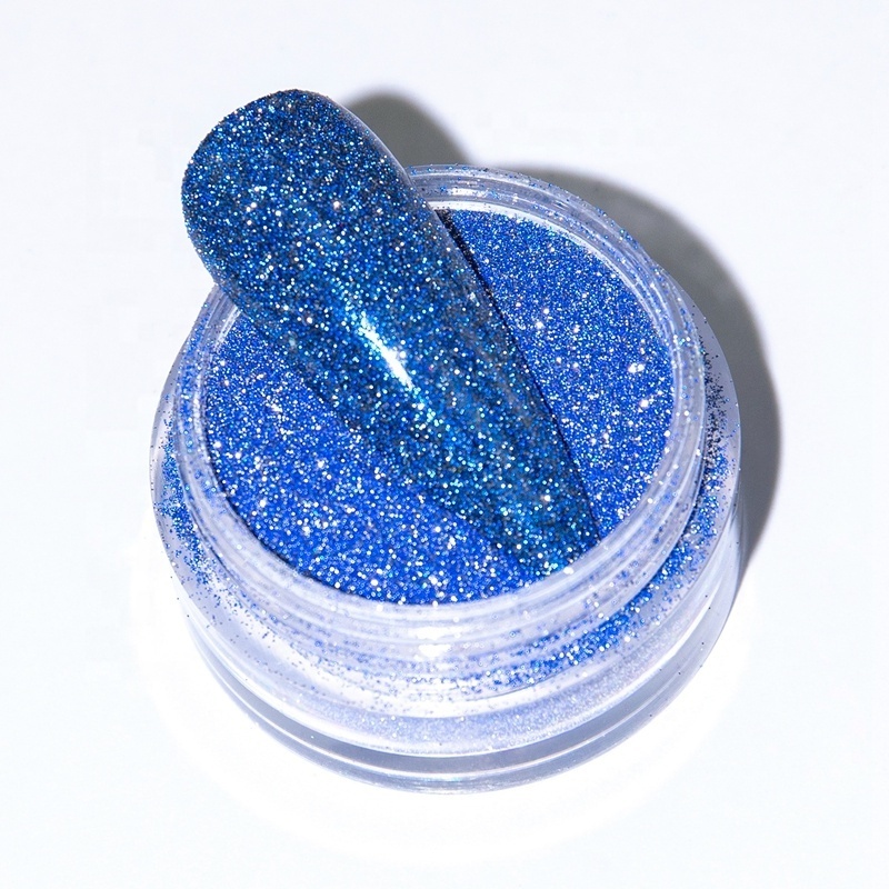 Popular Diamond Reflective Solvent Resistant Glitter Powder Acrylic Nail Polish Powder