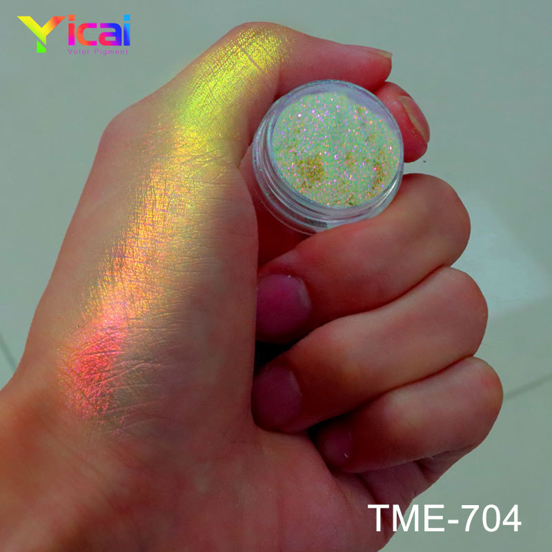 Multichrome Rainbow Mermaid Cosmetic Color Shift Chameleon Aurora Effect Eyeshadow Pearl Eyeshadow Pigment Nail Powder