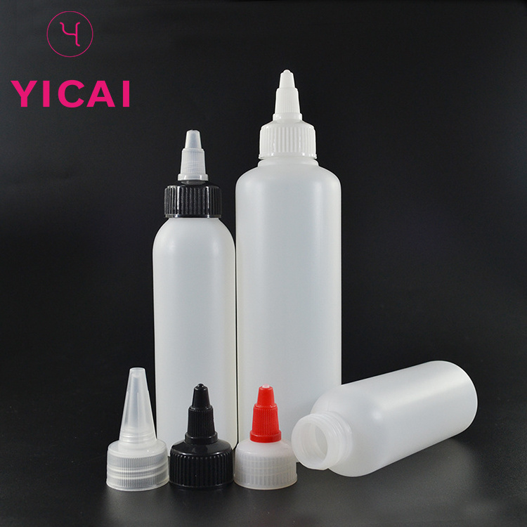 Wholesale Black White Super Plastic Extrusion Applicator Empty Glue Bottle With Lid