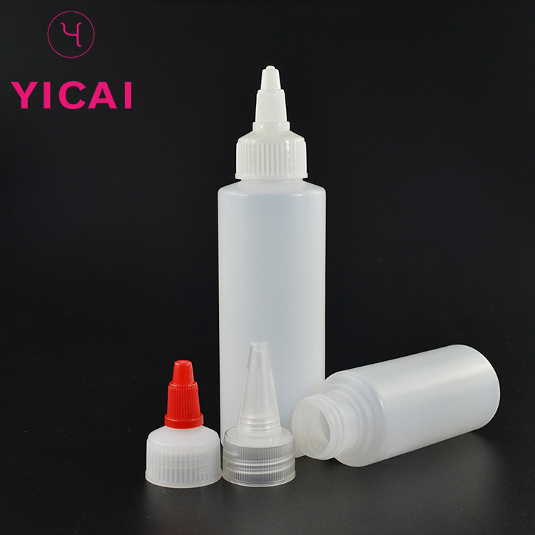 Wholesale Black White Super Plastic Extrusion Applicator Empty Glue Bottle With Lid