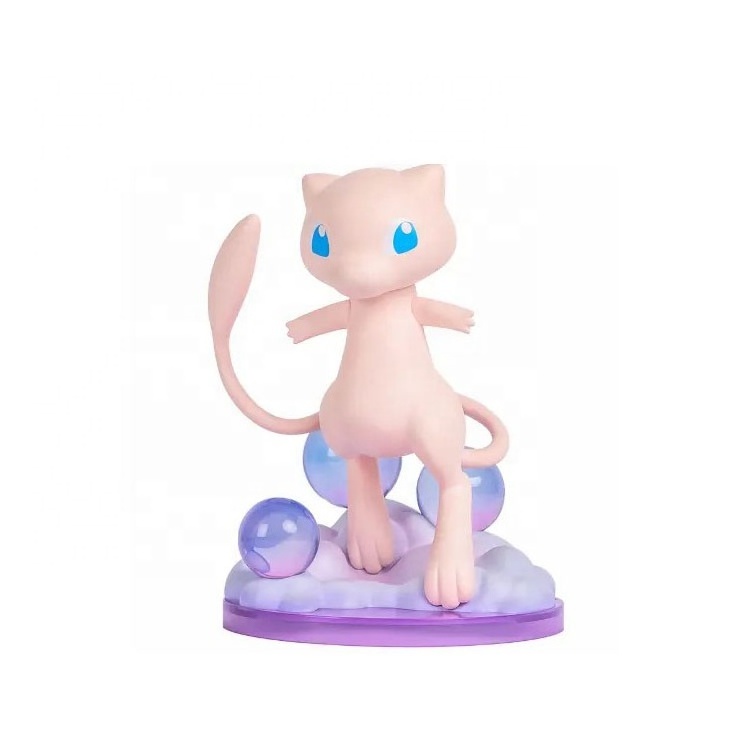 Manufacturer pokemoned series bedroom accessory room decoration Mew handmade model collection cute figurine