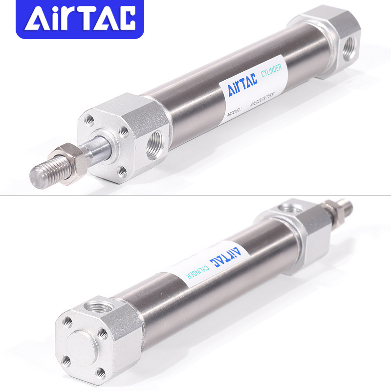 AIRTAC cylinder compact air cylinder MG32X25  Standard Mini  Buffered stainless steel pneumatic mini hydraulic cylinders