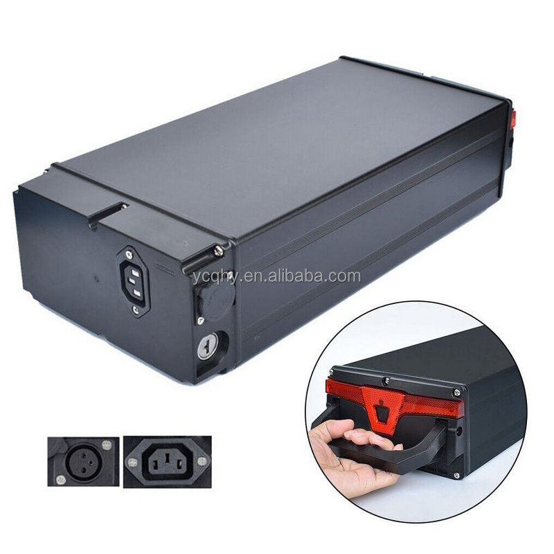 e bike rear rack battery box ebike battery case 48v batterie casing e bike without cells