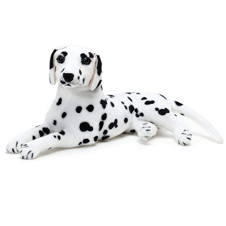 custom cute plush dalmatian stuffed toys realistic animal spotty dog