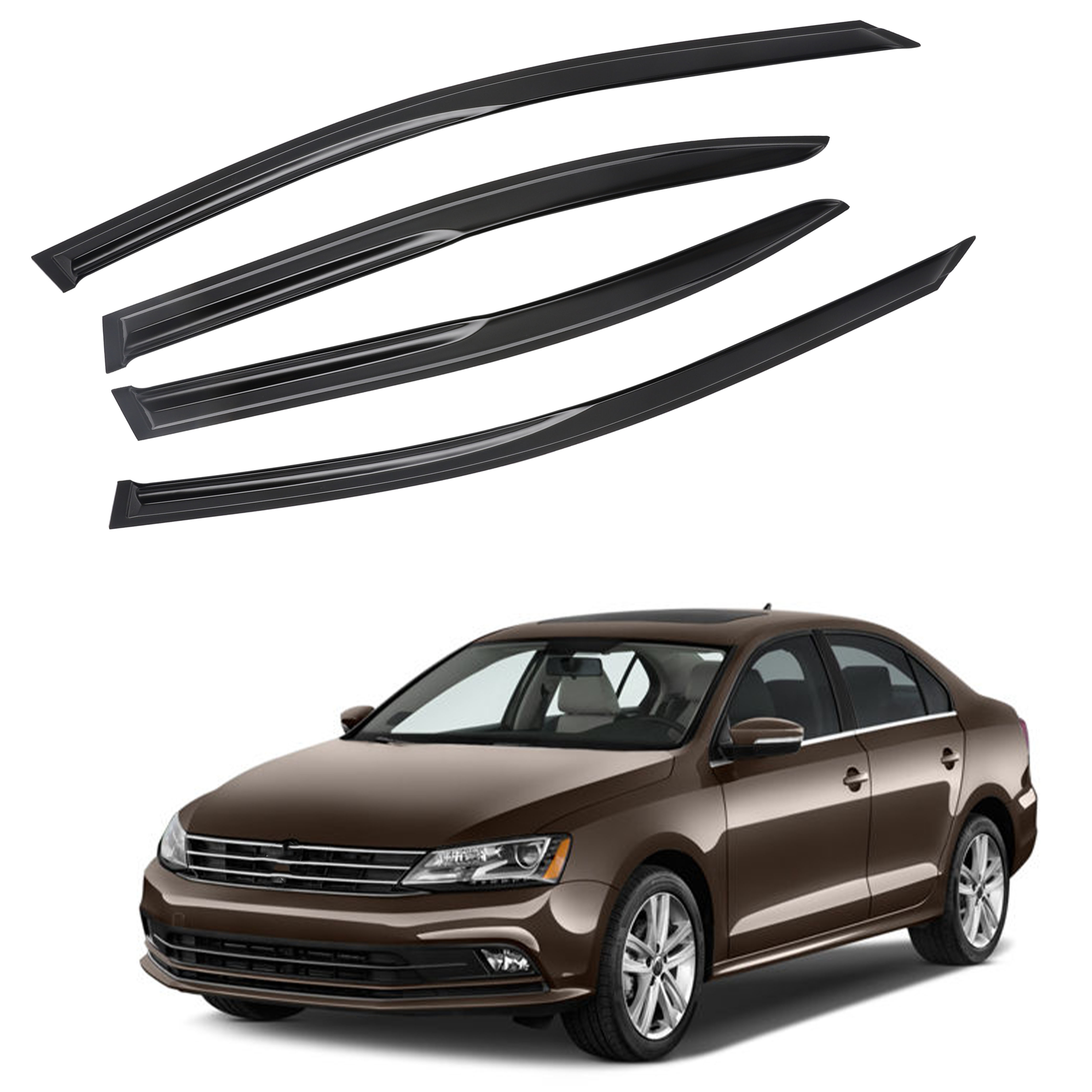 Door Visor Use For Volkswagen Jetta  2012-2015 Side Window Deflector Visors Rain Guards