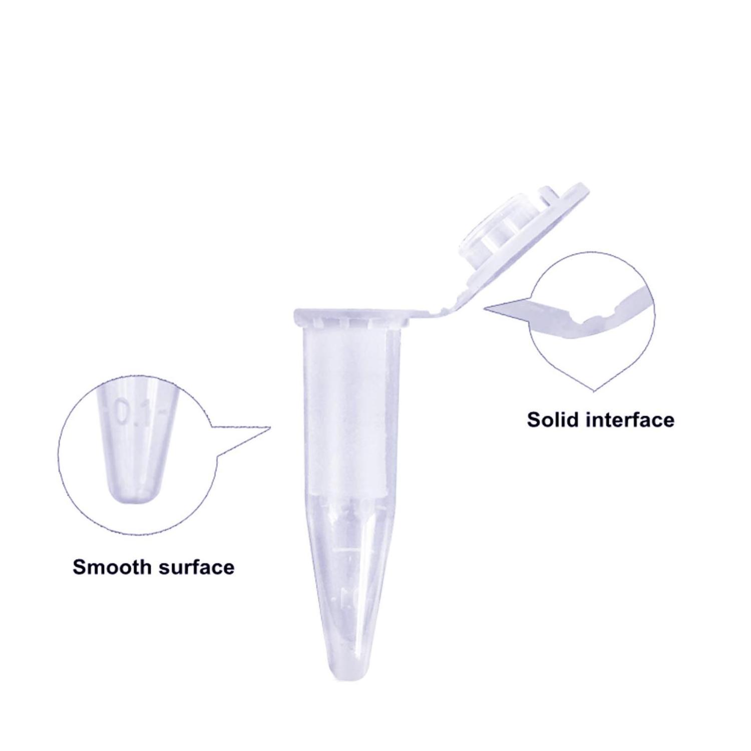 Rongtai Wholesale Disposable Plastic Microcentrifuge Centrifuge Tube 0.5ml