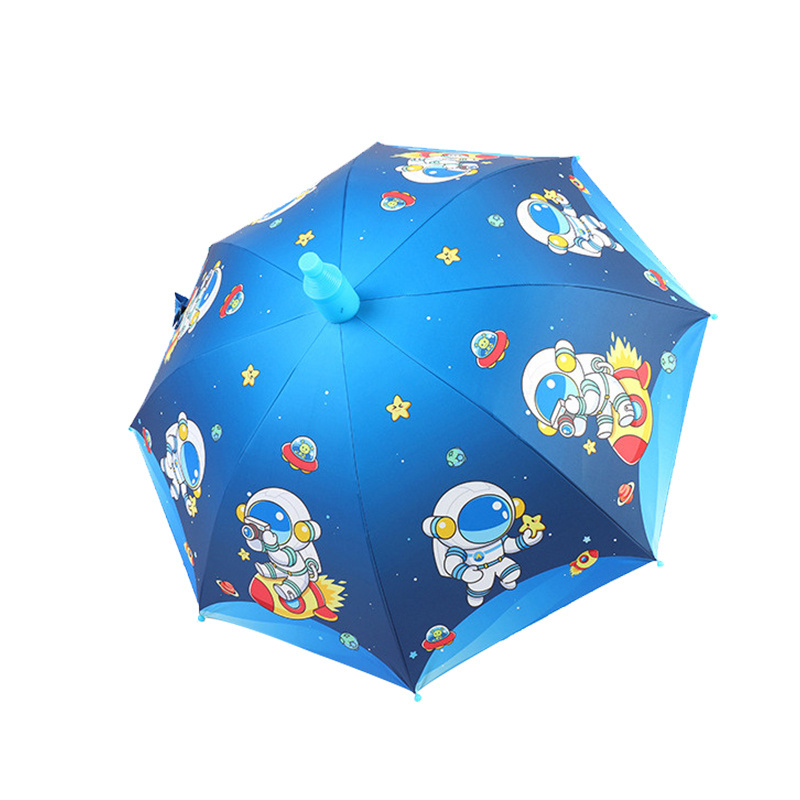 New Innovation  Animal Design Straight Cartoon Umbrella Auto Open Waterproof Sleeve Children Umbrella with Ice Cream Handle