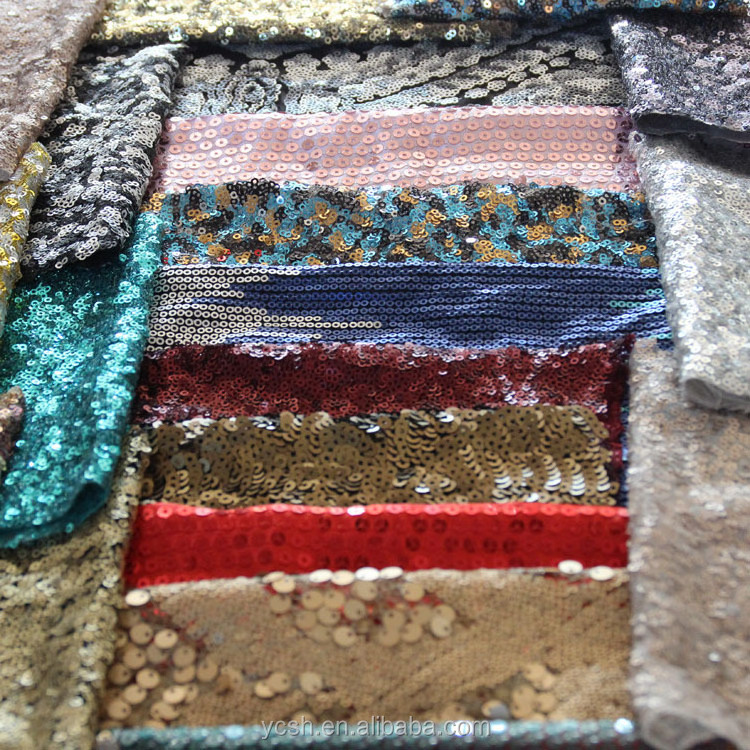 new design glitter beaded leather fabric embroidery fabric