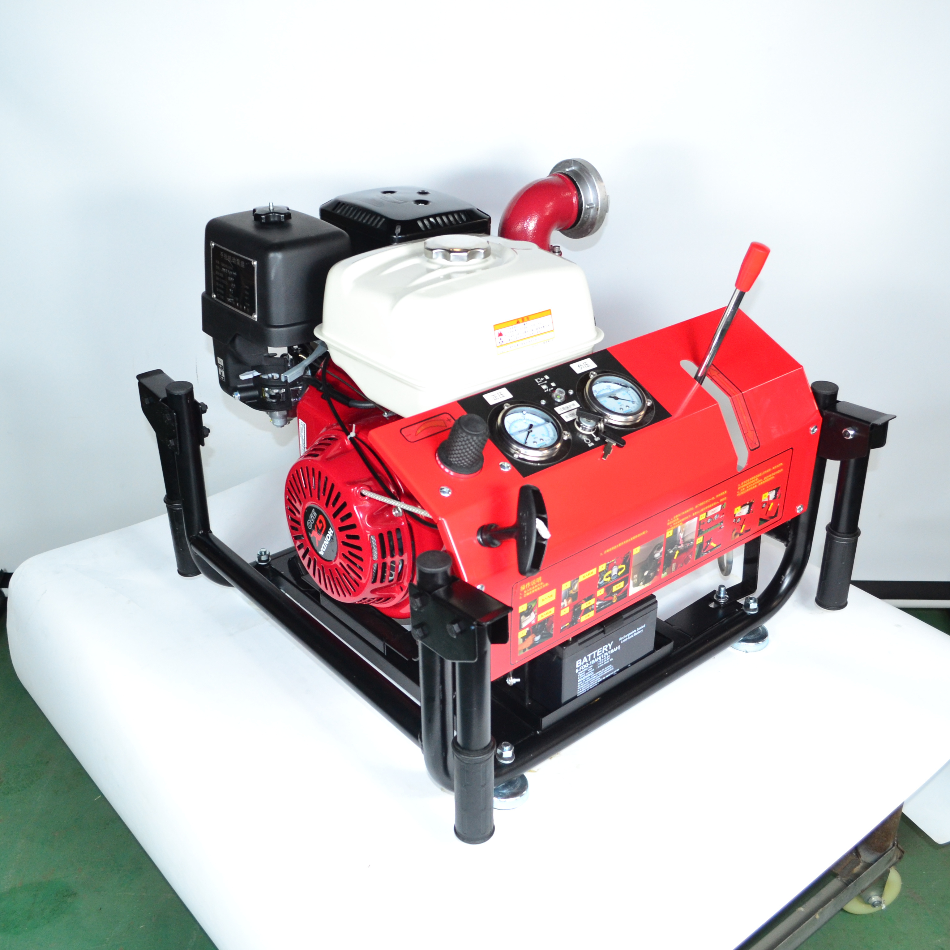 Slong Portable Gasoline Fire Fighting High Pressure Water Pump