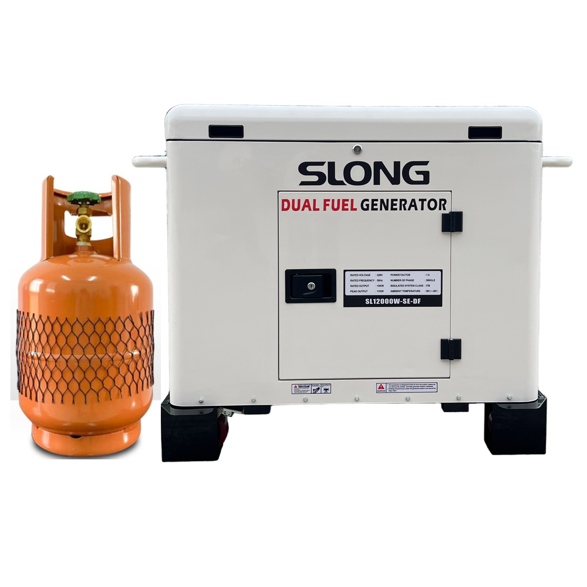 Slong SL15000W-SE-DF dual fuel generator 12000 watt dual fuel generator quiet