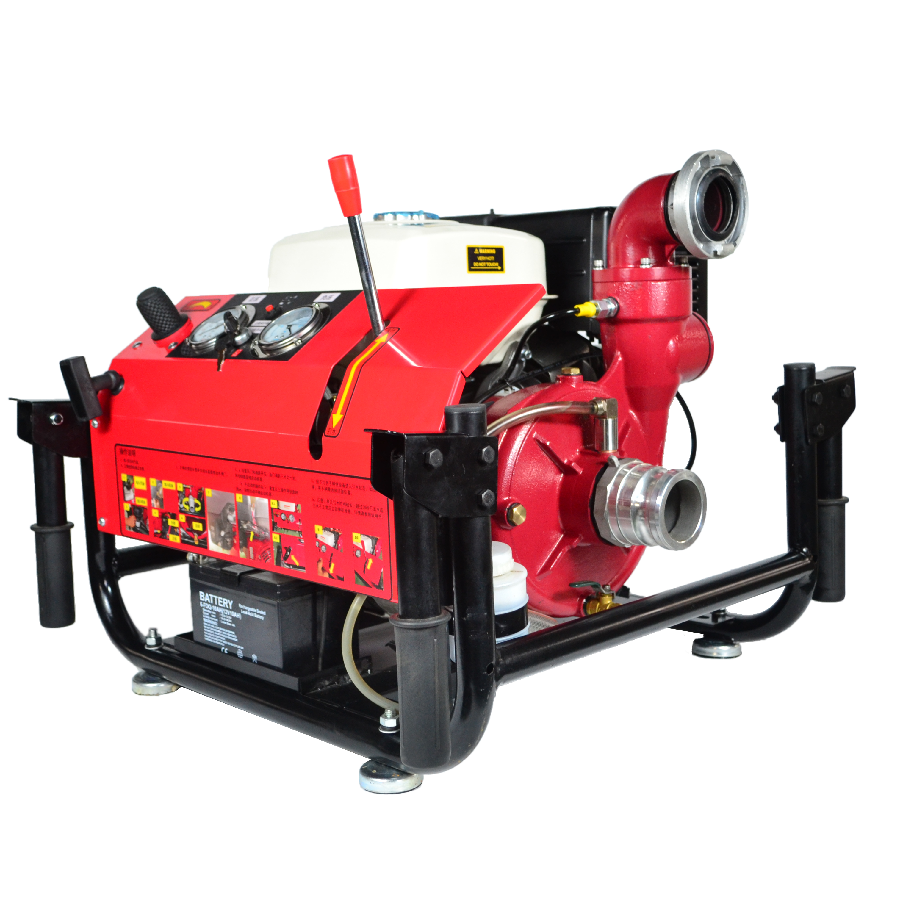 Slong Portable Gasoline Fire Fighting High Pressure Water Pump