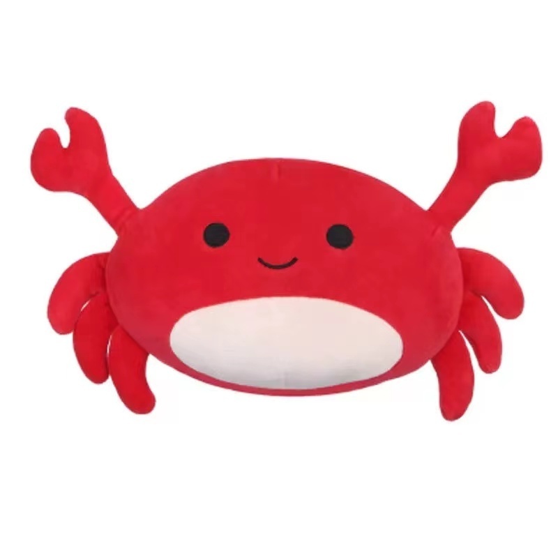 2024 Hot selling Soft 28 cm custom animal crab doll stuffed toys cute bed pillows baby toys gifts