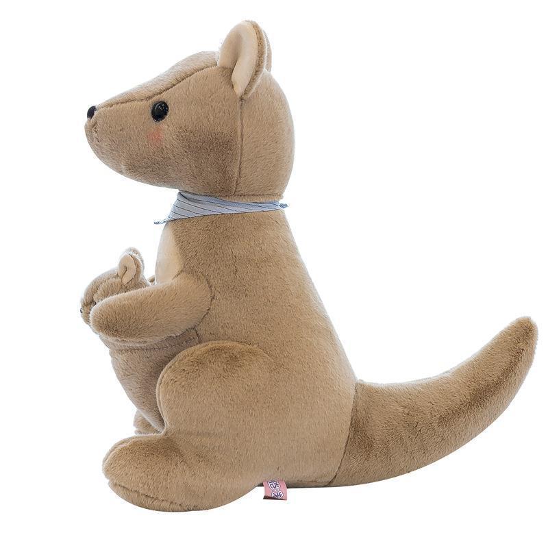 2024 New Design gift Cute kangaroo mother Stuffed animal toys sleep baby bed pillows wholesale products