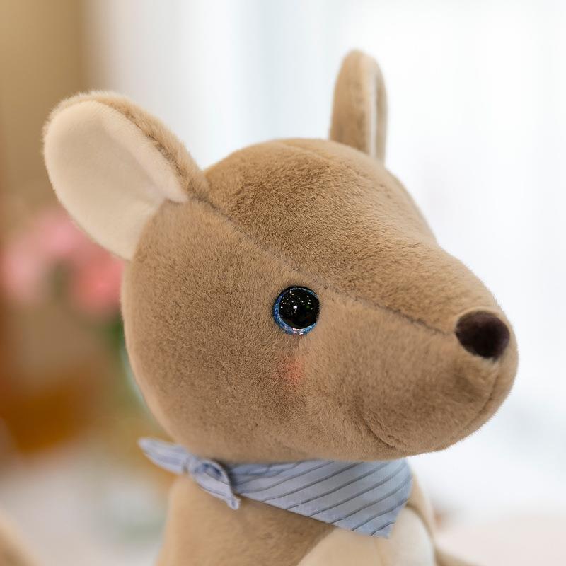 2024 New Design gift Cute kangaroo mother Stuffed animal toys sleep baby bed pillows wholesale products