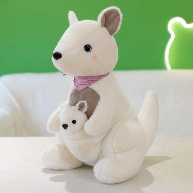 2024 New Design gift Cute kangaroo mother Stuffed animal toys sleep baby bed pillows wholesale products