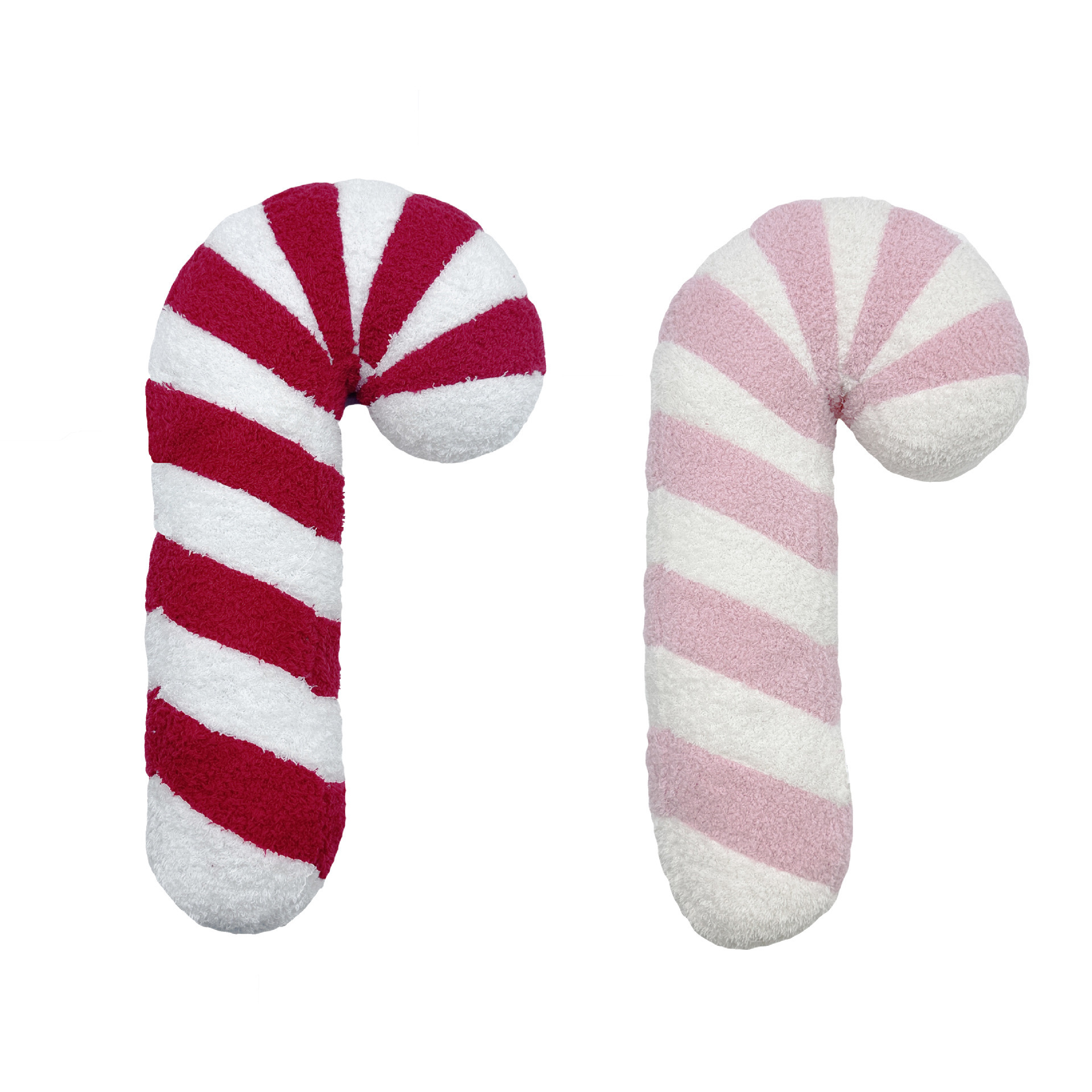 New promotional toys cute Christmas Candy cane soft doll stuffed plush pillow kids toys custom Christmas gifts