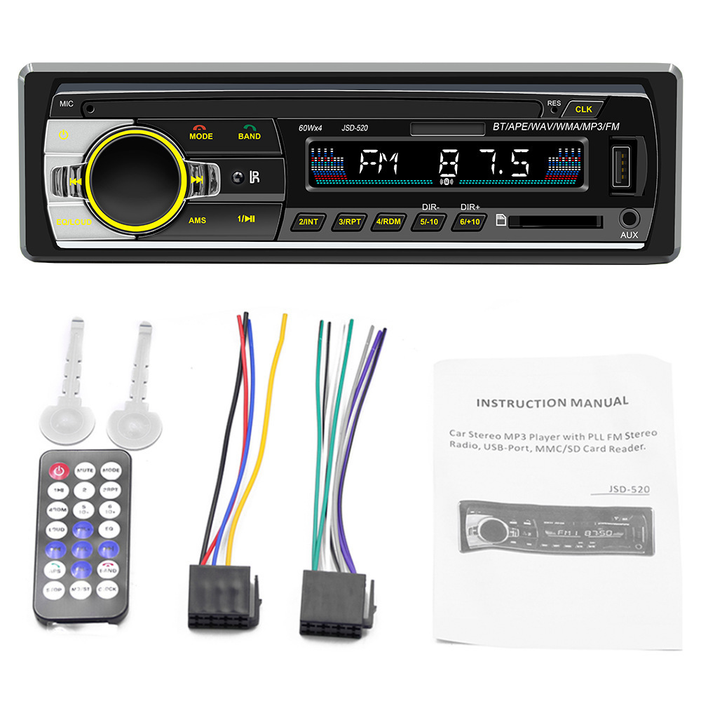 Newest Factory Cheap Price 1DIN Car Radio MP3 Player with DAB Function BT/FM/USB/AUX Car Stereo Audio For Universal Car