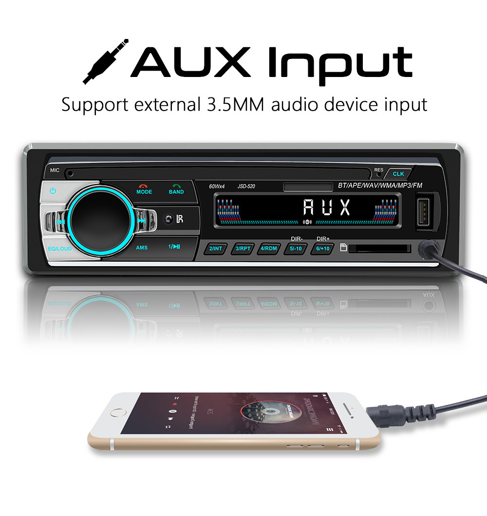 Newest Factory Cheap Price 1DIN Car Radio MP3 Player with DAB Function BT/FM/USB/AUX Car Stereo Audio For Universal Car