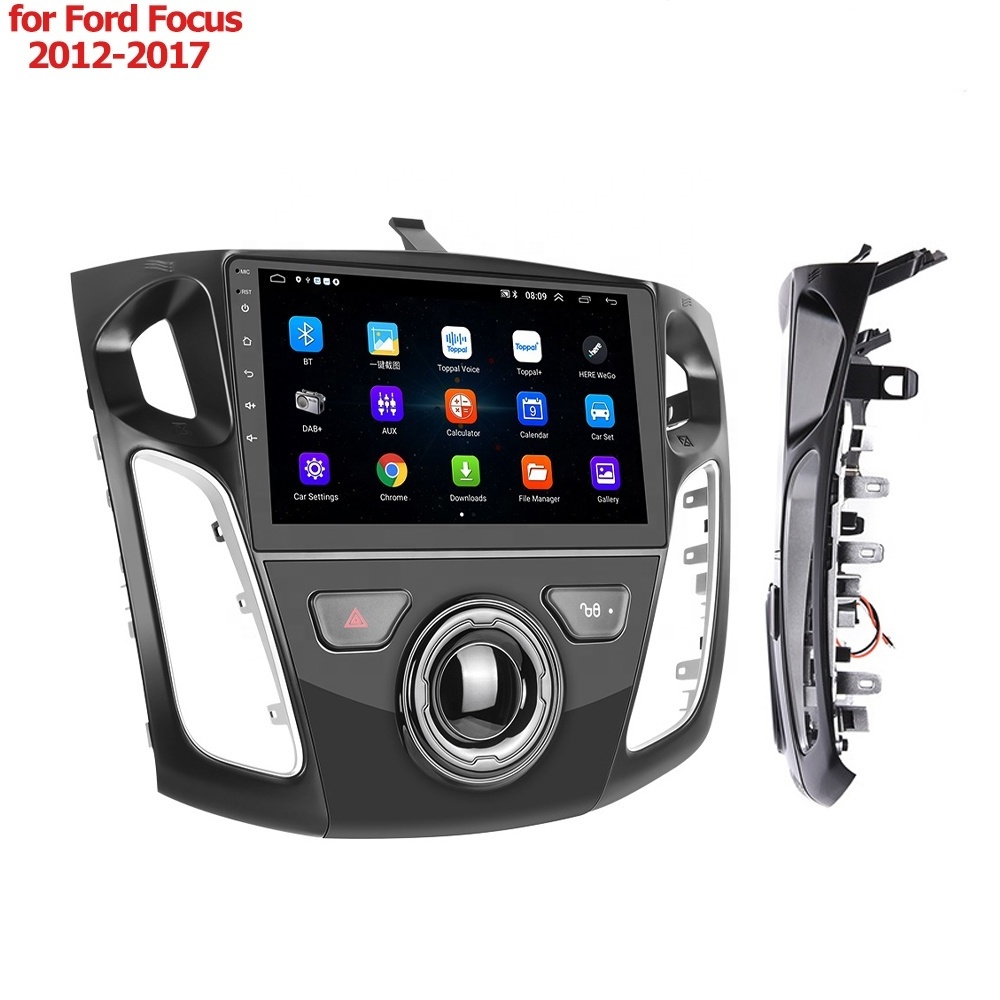 Android 9 10 11 Car DVD Player ROM RAM 16+1 Touch Screen Stereo Car Radio for Ford Force 2012-2017