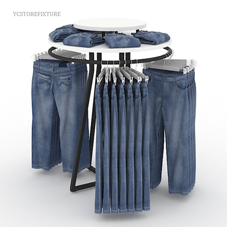 Popular Design 360 Degree Jeans Pants Round Clothing Display Rack