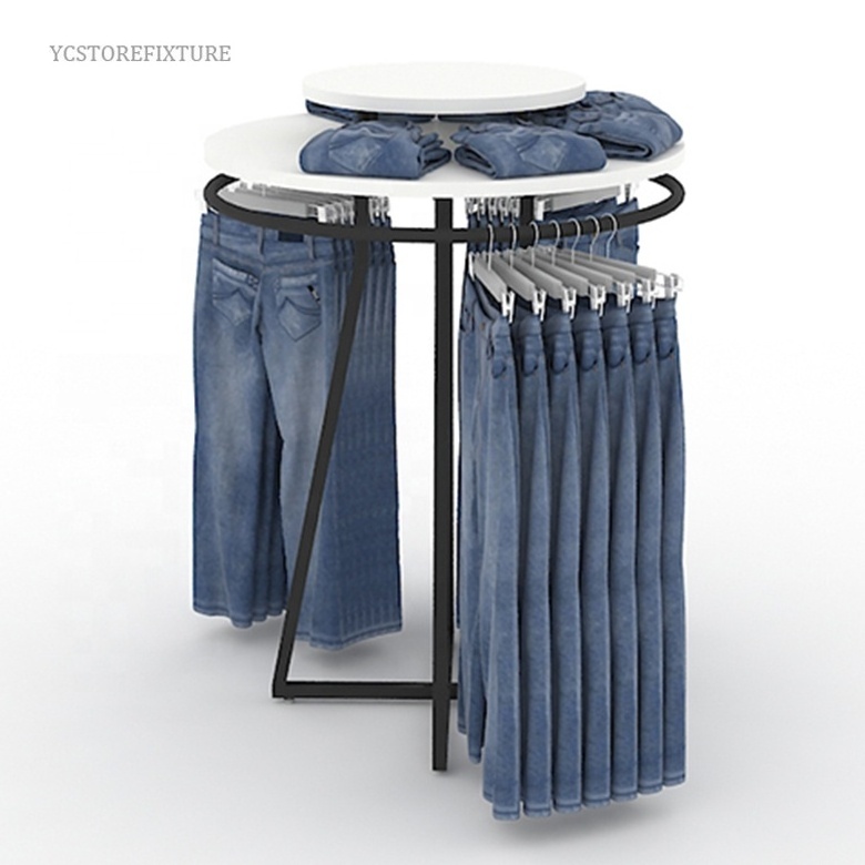 Popular Design 360 Degree Jeans Pants Round Clothing Display Rack