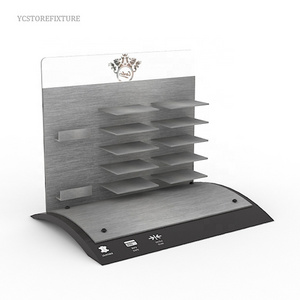 Hot Selling Bag Retail Store Counter Top Stainless Steel Wallet Display Rack