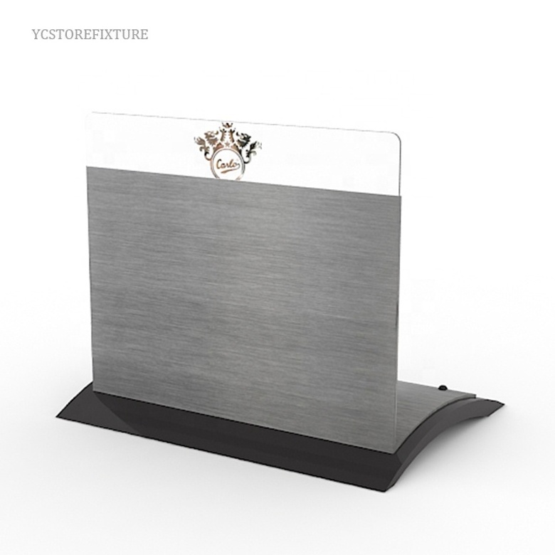 Hot Selling Bag Retail Store Counter Top Stainless Steel Wallet Display Rack