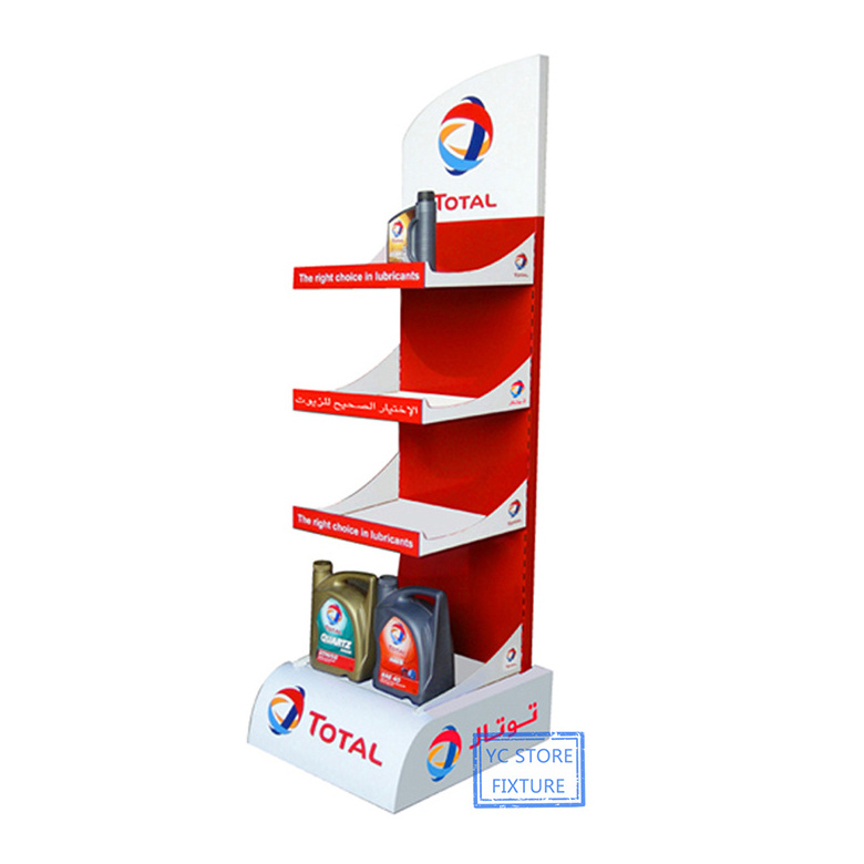 Premium Metal Motor Car Engine Oil Display Rack for Retail Store