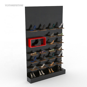 Store fixtures wall mounted women high heel shoes display rack