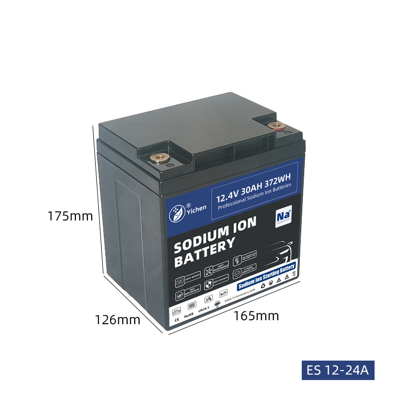 12V 30Ah ES12-24A Sodium Ion ATV Ski-JetMotorcycle Starting Battery