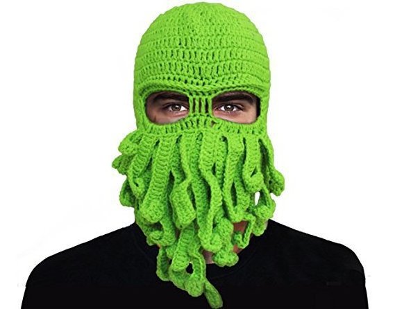 Halloween Head Barbarian oldaway Beard Crochet Octopus Mask Hats Wind Ski Mask