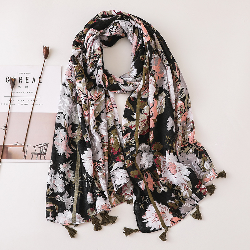 Wholesale 2020 New Design Women's Printed Cotton Scarf Women's Headscarf Pakistan