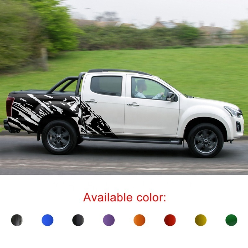 YCSUNZ  car stickers For D-max 2012-2020 splash mud doodle car body back door vinyl graphics  4x4 off road decals customized