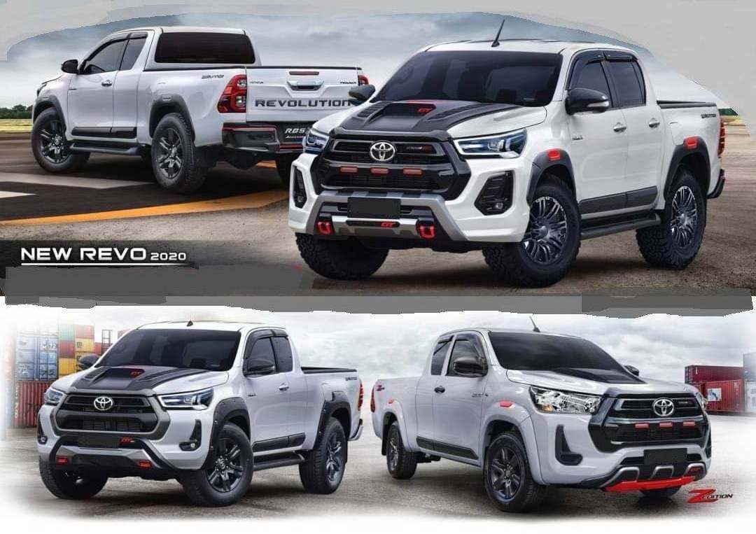 Car Decals 2 Pieces Hilux Body Rear Tail Side Graphic Vinyl Car Stickers For Toyota HILUX REVO 2020 2021 Rogue 4X4 Double cabs