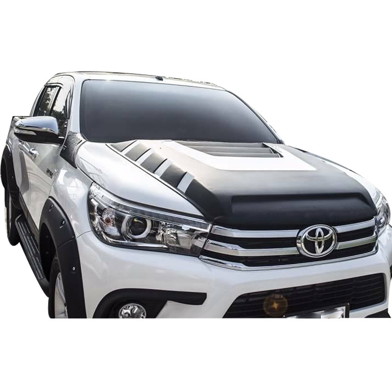 YCSUNZ Big Hilux Revo Black Bonnet Scoop Cover Hood For Toyota Hilux Reco Rocco 2015-2020 Accessories Exterior Scoop Engine