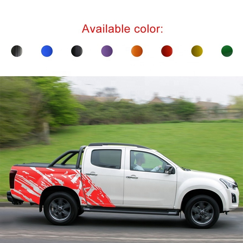 YCSUNZ  car stickers For D-max 2012-2020 splash mud doodle car body back door vinyl graphics  4x4 off road decals customized