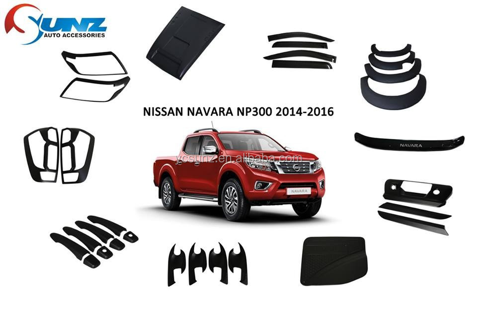 YCSUNZ Frontier Navara NP300 Front Grille With DRL Grill Cover Black For 2015 2016 Frontier