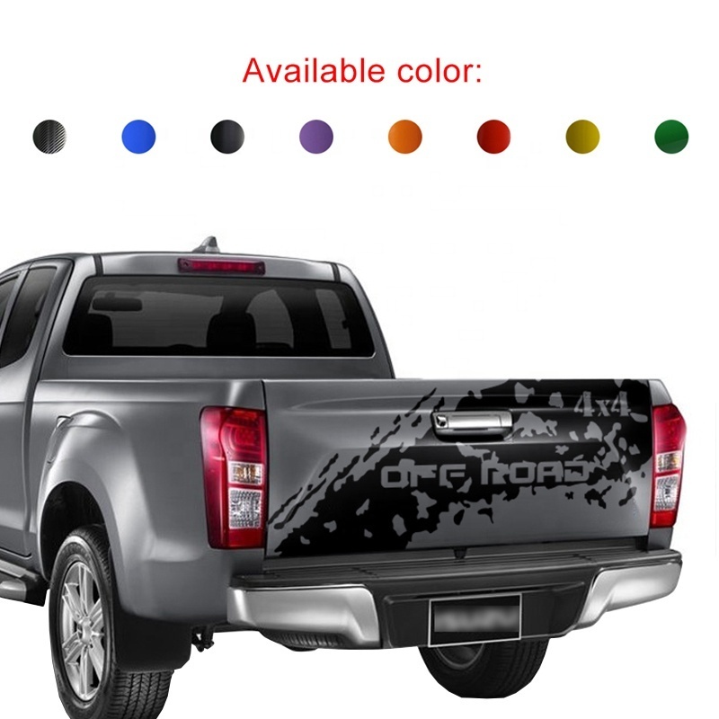 YCSUNZ  car stickers For D-max 2012-2020 splash mud doodle car body back door vinyl graphics  4x4 off road decals customized