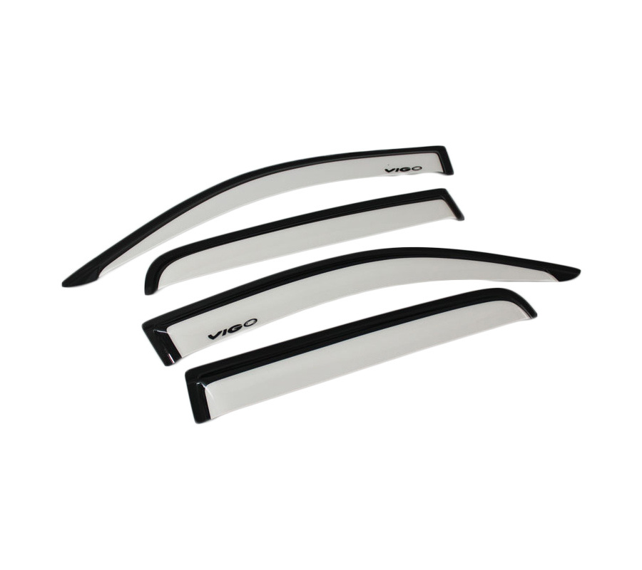 YCSUNZ Black White Door Visor Car Body Kits Accessories Sun Rain Visor For Vigo 2012