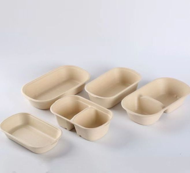 Custom containers recycle shandong food packaging kraft biodegradable disposable paper lunch box with lid