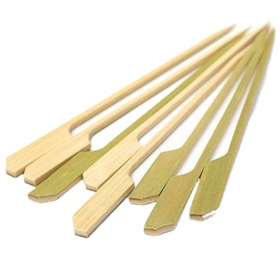 High Quality 9cm 12 15cm 3.5 Inch Handle Wood Wooden Picks Bamboo Paddle Skewer 30cm Gun Bamboo Teppo Skewer BBQ Skewers