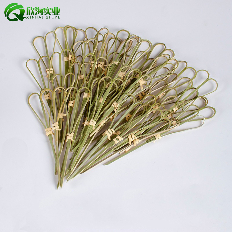 Hot Sale Disposable Food Grade Scissor Bamboo Skewers Pick sticks