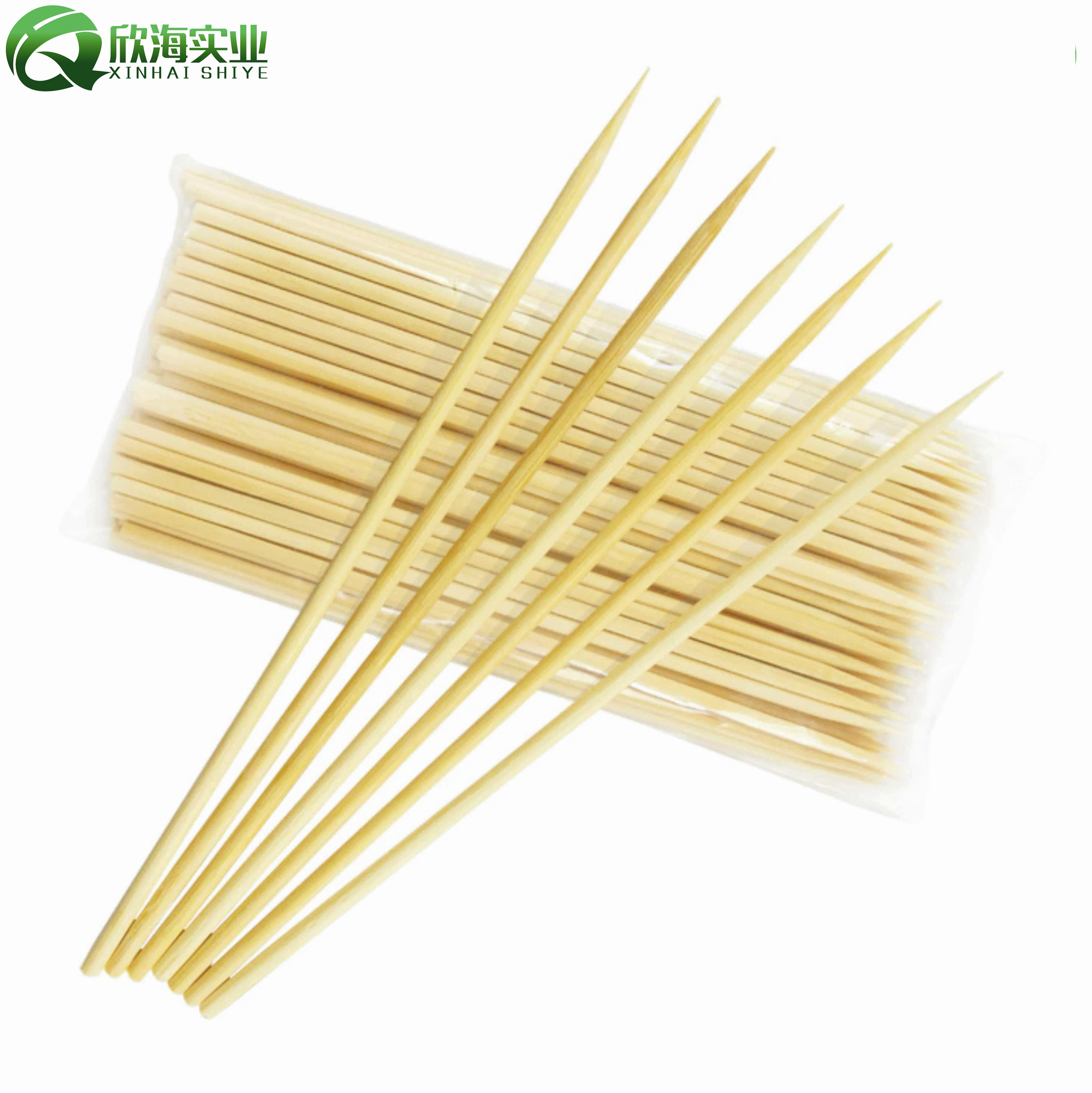 Chinese Manufacturers Outdoor Environmental Protection 50cm 60cm Bamboo Skewers Disposable Barbecue BBQ Bamboo Sticks