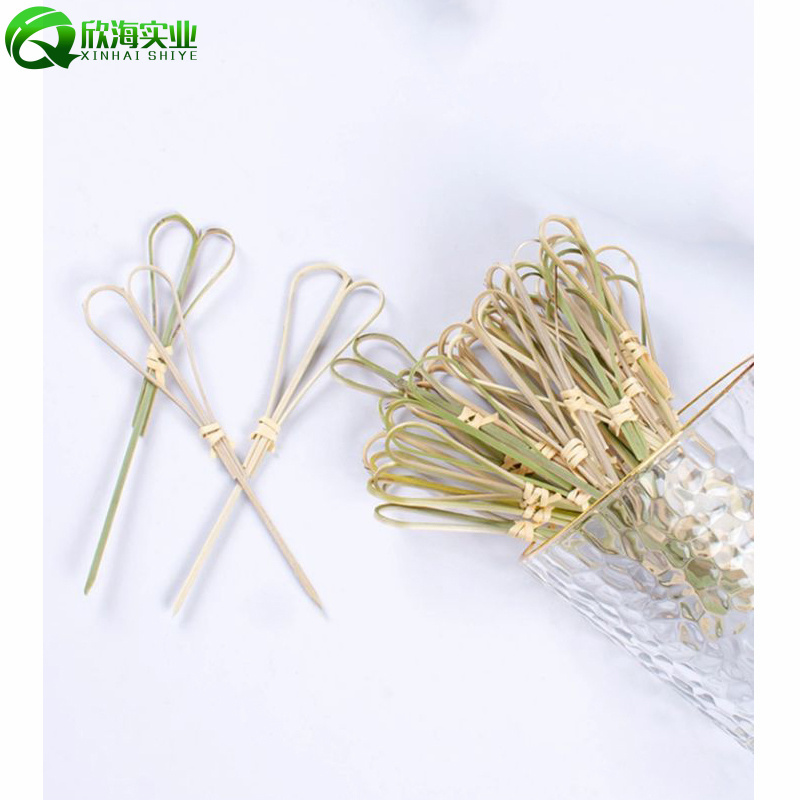 Hot Sale Disposable Food Grade Scissor Bamboo Skewers Pick sticks