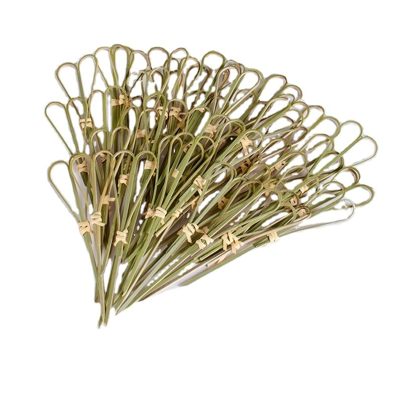 Hot Sale Disposable Food Grade Scissor Bamboo Skewers Pick sticks