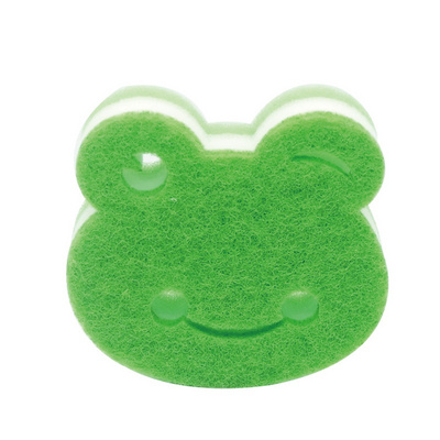 Cute Frog composite magic sponge dishwashing block kitchen brush pots and pans brush bowl cleaning brush hundred cleaning cloth