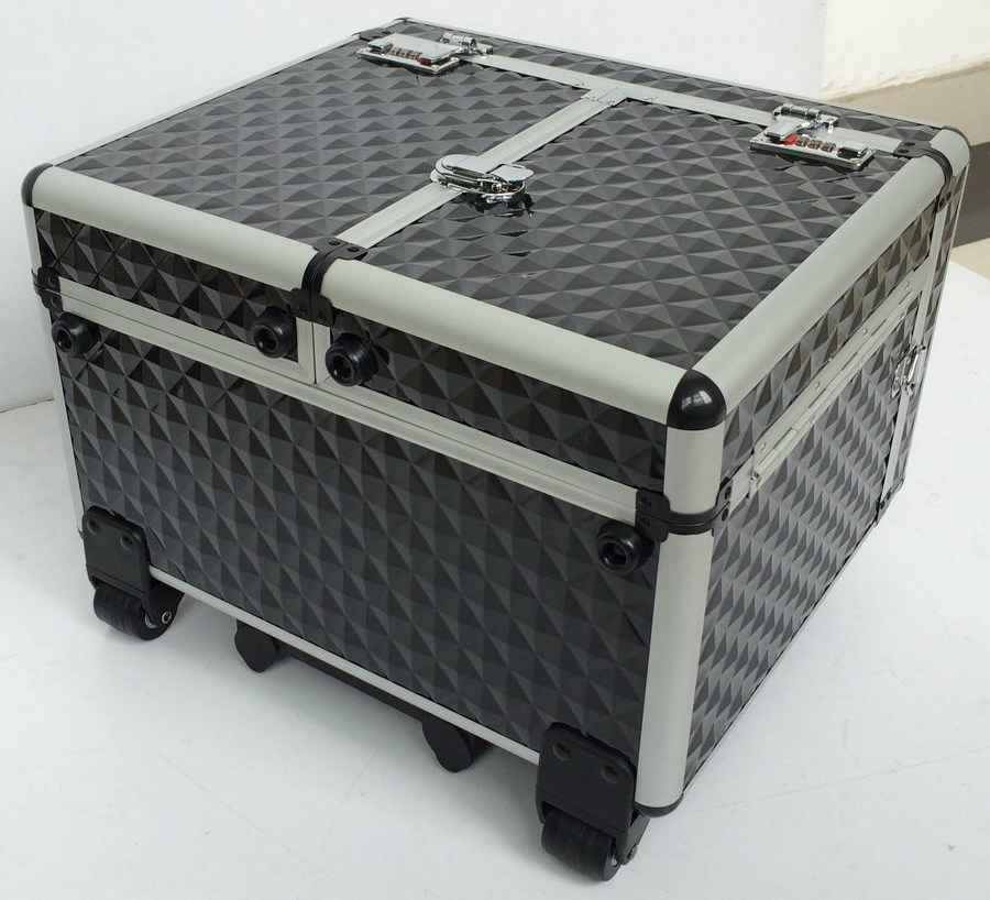 Aluminum trolley groom tool case pet care travel case